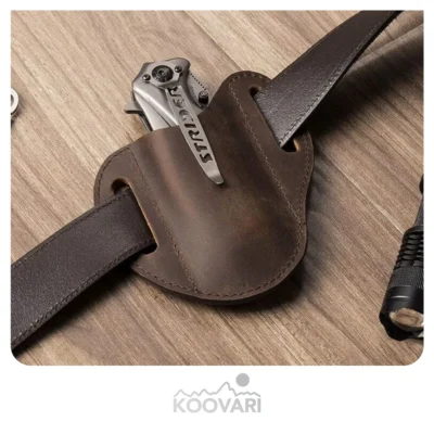 غلاف کمربندی چرمی چاقو